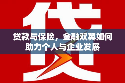 进贤贷款与保险，金融双翼如何助力个人与企业发展