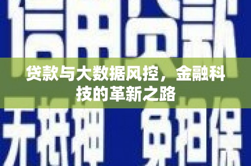 进贤贷款与大数据风控，金融科技的革新之路