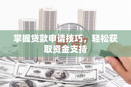 进贤掌握贷款申请技巧，轻松获取资金支持
