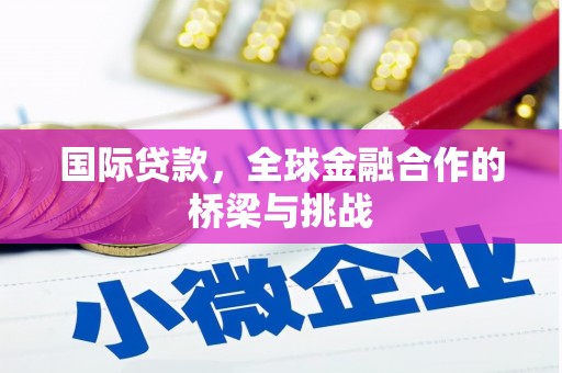 进贤国际贷款，全球金融合作的桥梁与挑战