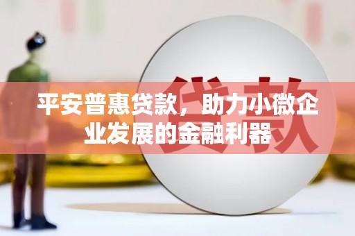 进贤平安普惠贷款，助力小微企业发展的金融利器