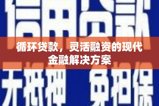 进贤循环贷款，灵活融资的现代金融解决方案