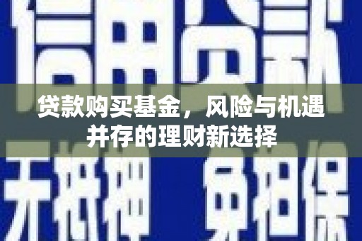 进贤贷款购买基金，风险与机遇并存的理财新选择