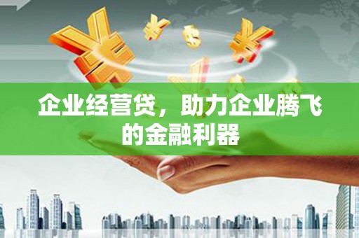 进贤企业经营贷，助力企业腾飞的金融利器