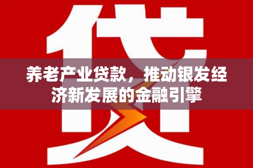 进贤养老产业贷款，推动银发经济新发展的金融引擎