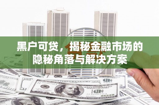 进贤黑户可贷，揭秘金融市场的隐秘角落与解决方案