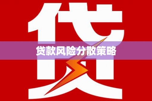 进贤贷款风险分散策略