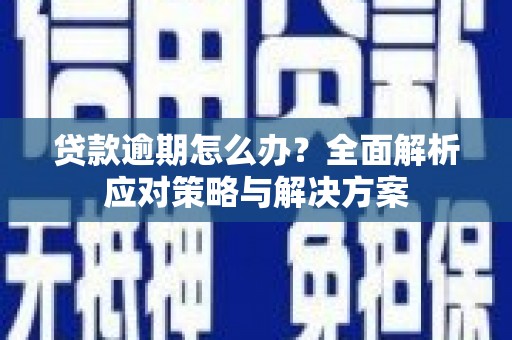进贤贷款逾期怎么办？全面解析应对策略与解决方案
