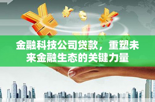 进贤金融科技公司贷款，重塑未来金融生态的关键力量