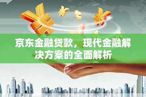进贤京东金融贷款，现代金融解决方案的全面解析