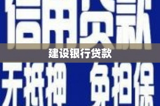 进贤建设银行贷款
