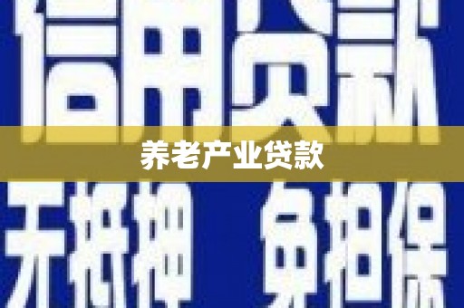 进贤养老产业贷款